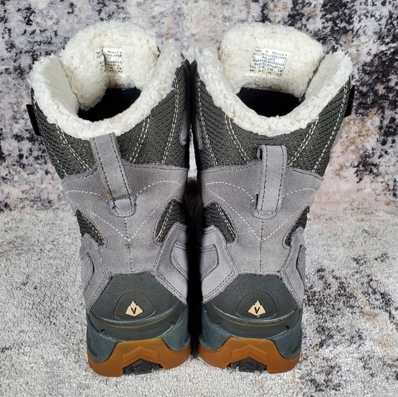 Vasque Women's Pow Pow Waterproof Thinsulate Grey Suede Boots Size 8 - Picture 7 of 13